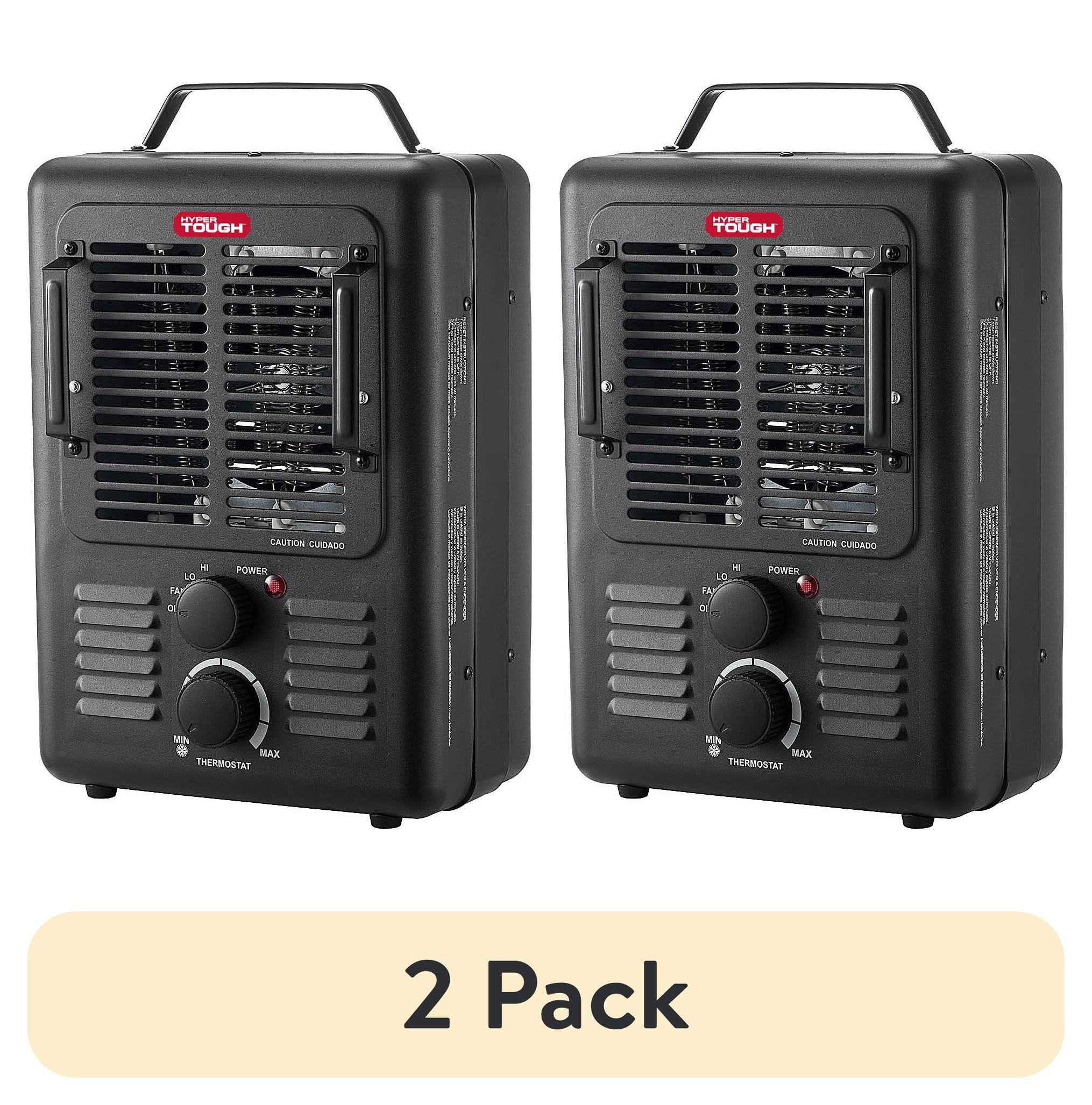 (2 pack) Hyper Tough New 1500W Milkhouse Utility Heater
