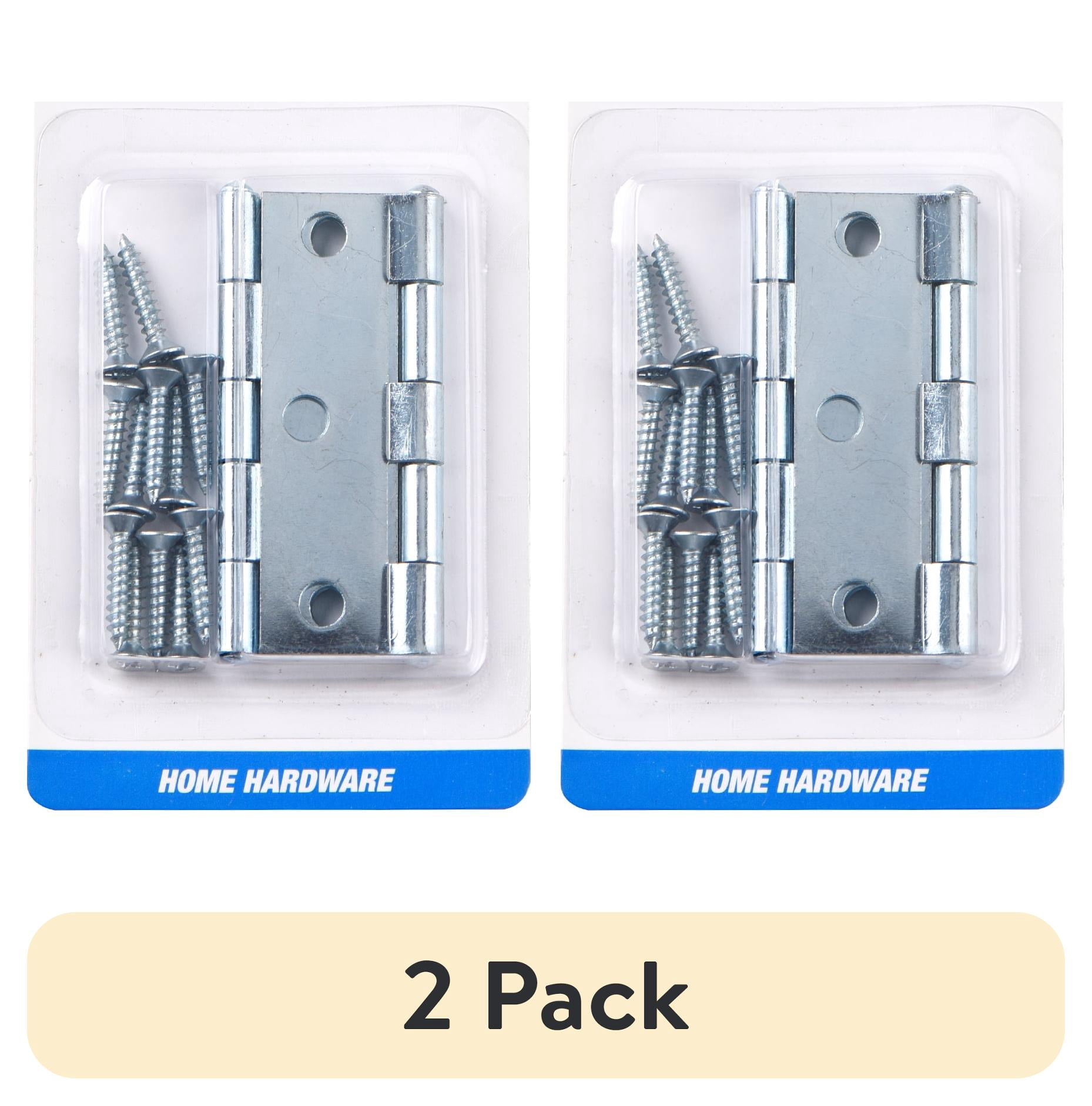 (2 pack) Hyper Tough New 2-1/2 in. Utility Hinge, Zinc Plated, 2 Pack