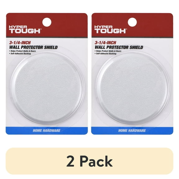 (2 pack) Hyper Tough New Plastic 3-1/4 in. Wall Shield, White