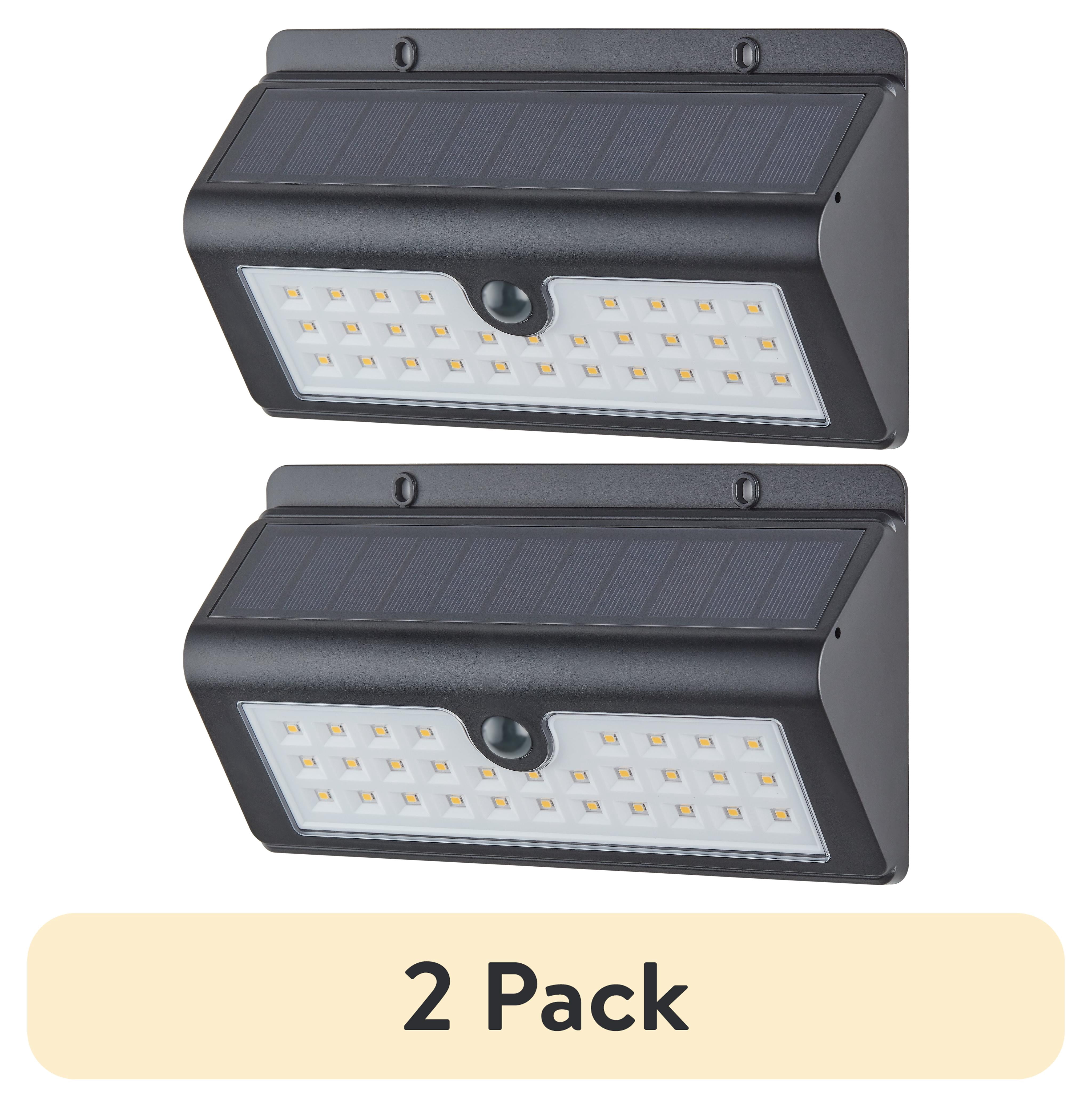 (2 pack) Hyper Tough Outdoor Solar LED Motion Light, 500 Lumens