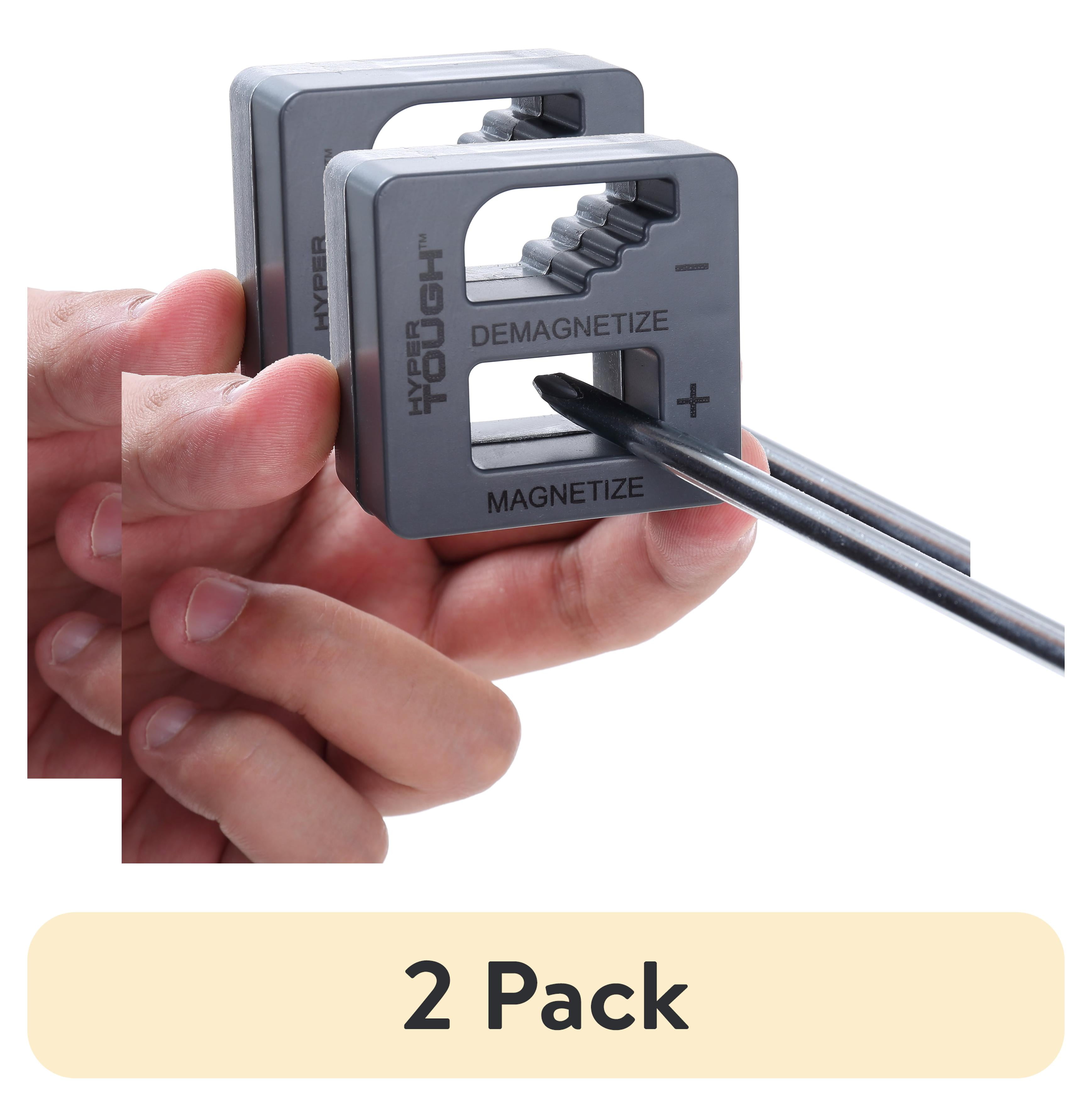 (2 pack) Hyper Tough Screwdriver Bits Magnetizer and De-magnetizer TS07128N