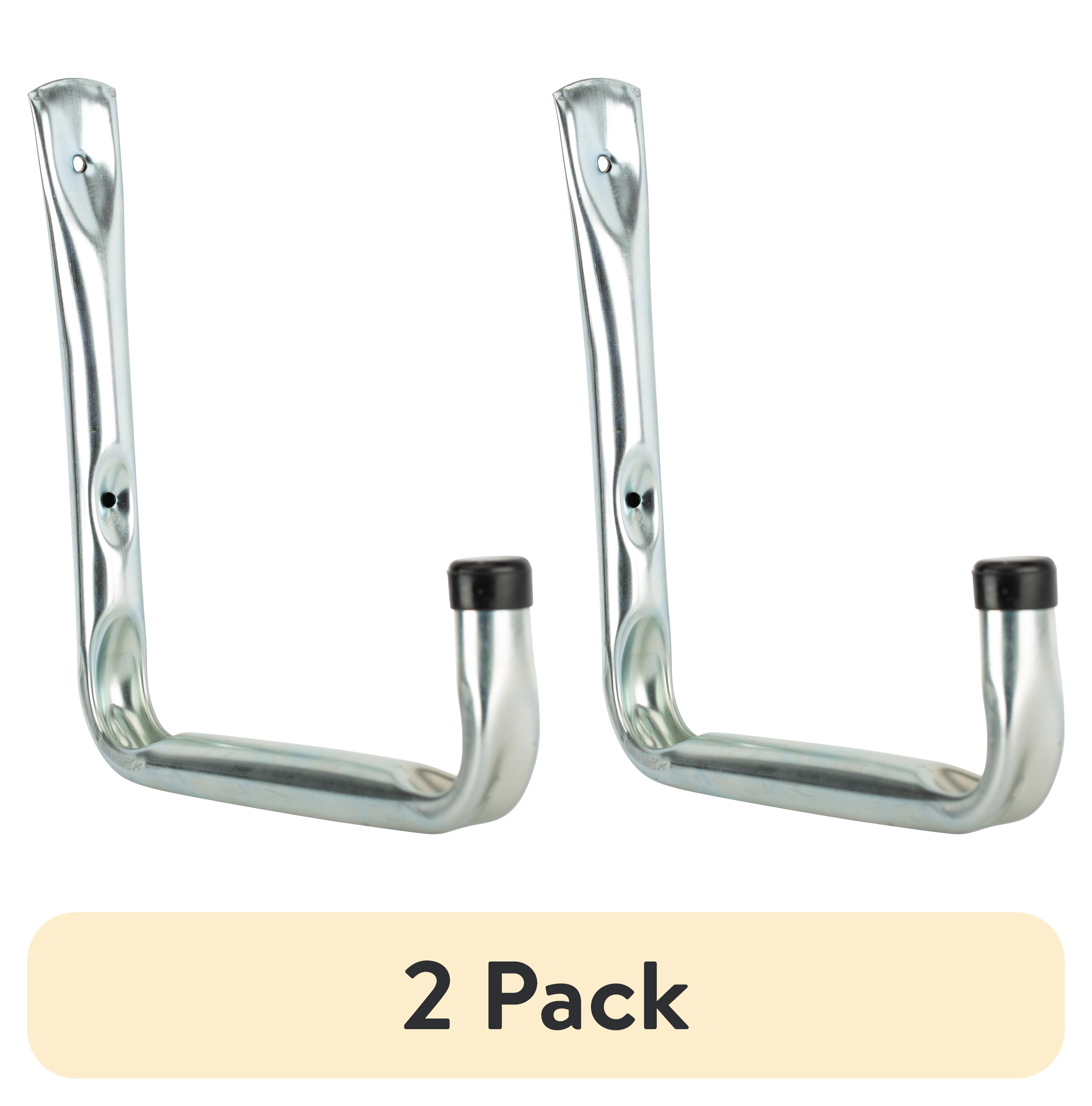 (2 pack) Hyper Tough Wall Mounted Large Utility Garage Storage Hook, Zinc Plated Steel