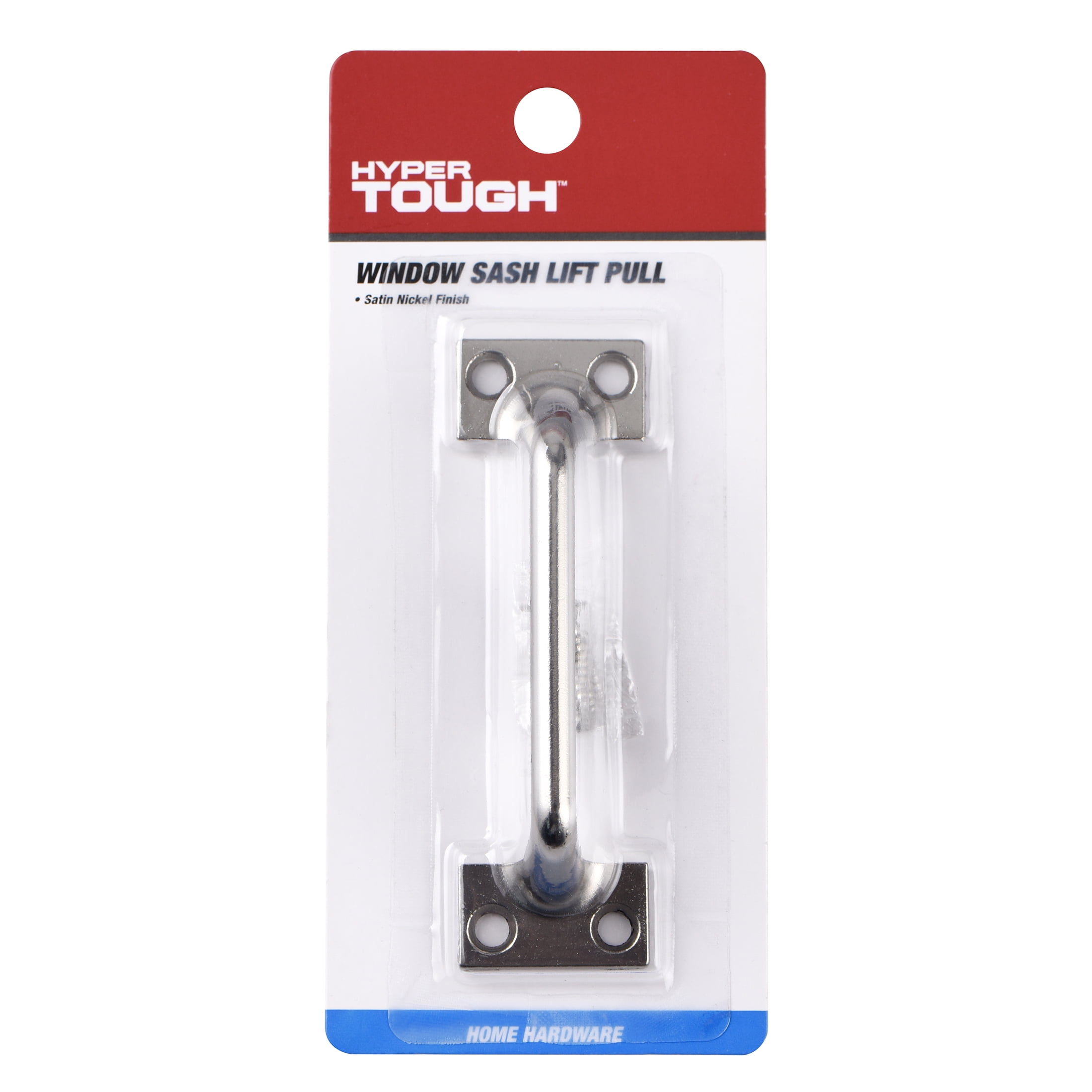 (2 pack) Hyper Tough Window Sash Lift Pull, Satin Nickel Finish ...