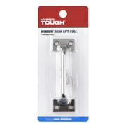 (2 pack) Hyper Tough Window Sash Lift Pull, Satin Nickel Finish，Assembled Product Depth 6.2 Inch