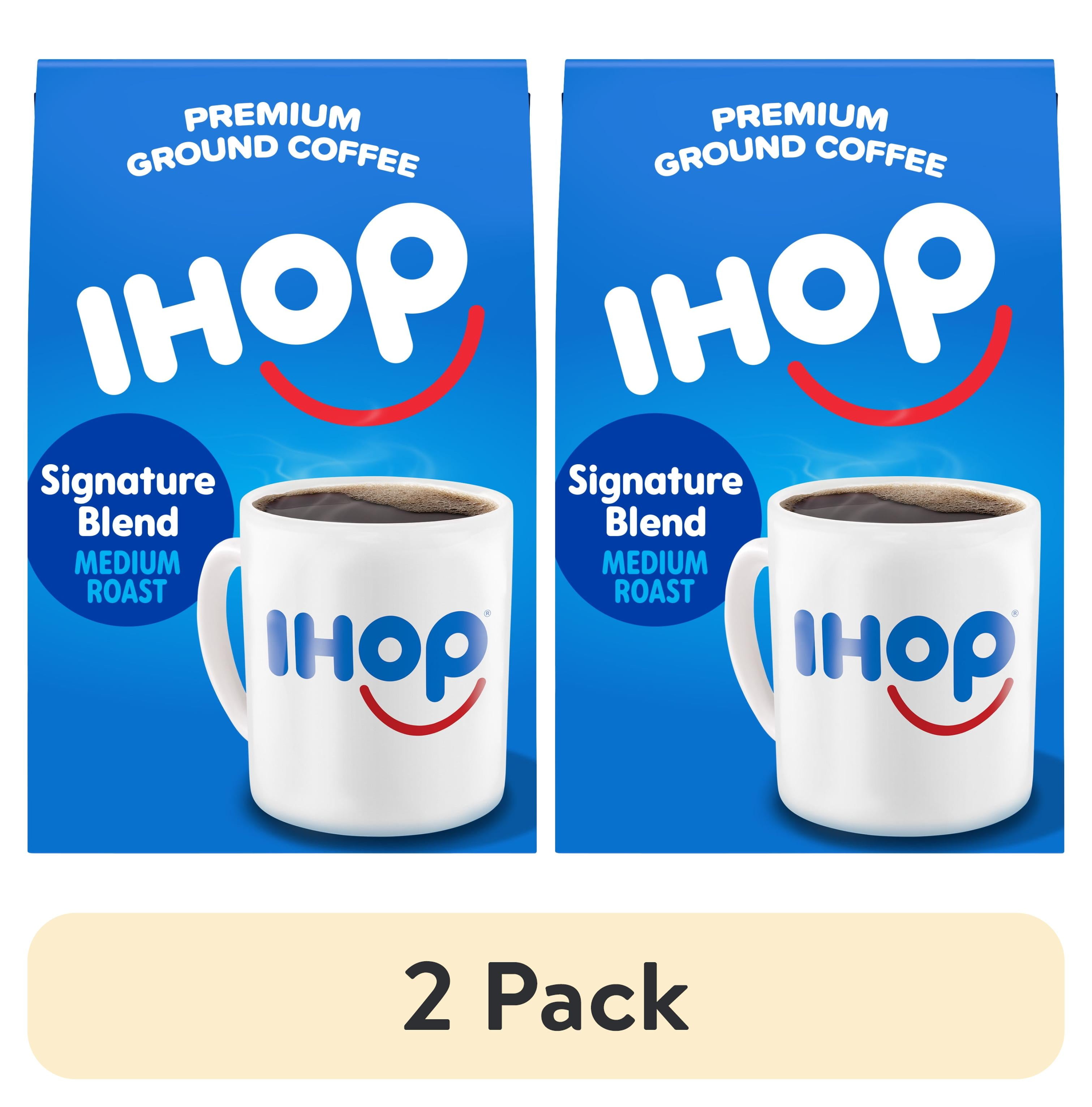2 pack) IHOP Medium Roast Signature Blend Ground Coffee, 20 oz Bag