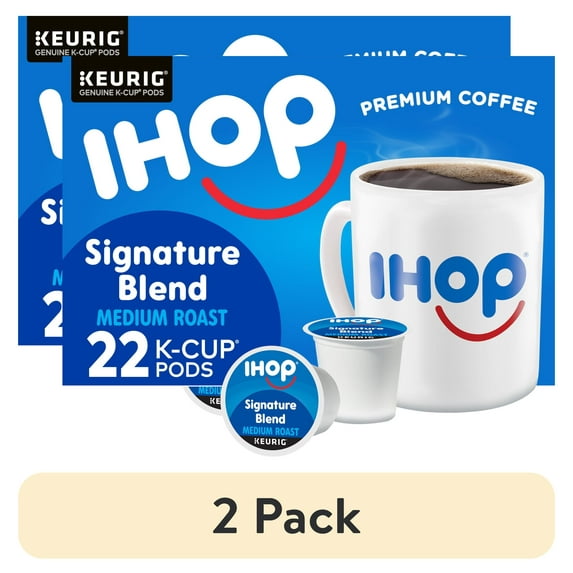 (2 pack) IHOP Medium Roast Signature Blend Keurig K-Cup® Coffee Pods, 22 ct Box