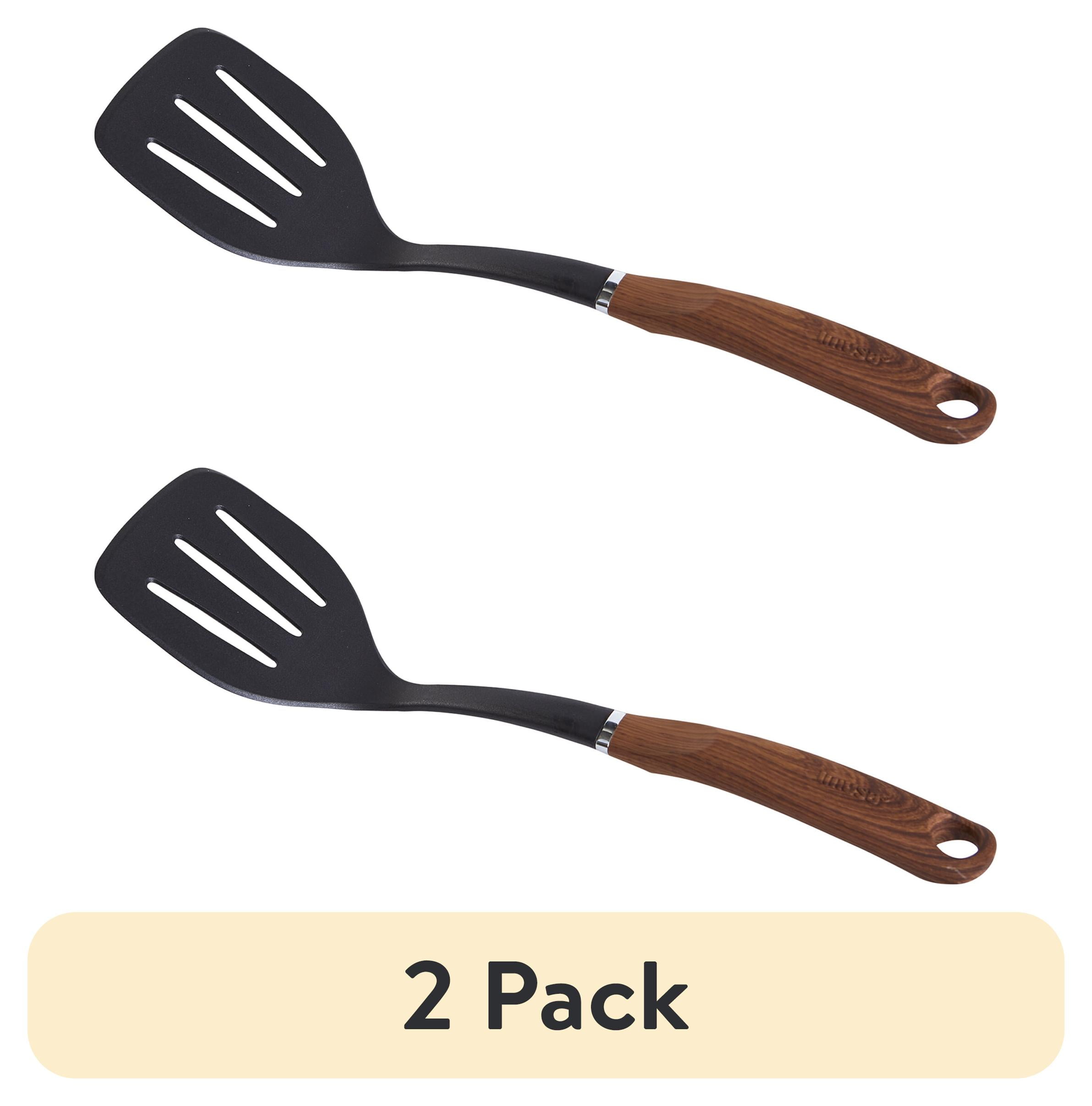 (2 pack) IMUSA Chef WL Slotted Turner with Wood Look Handle