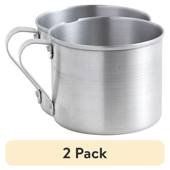 (2 pack) IMUSA 0.7qt Aluminum Mug