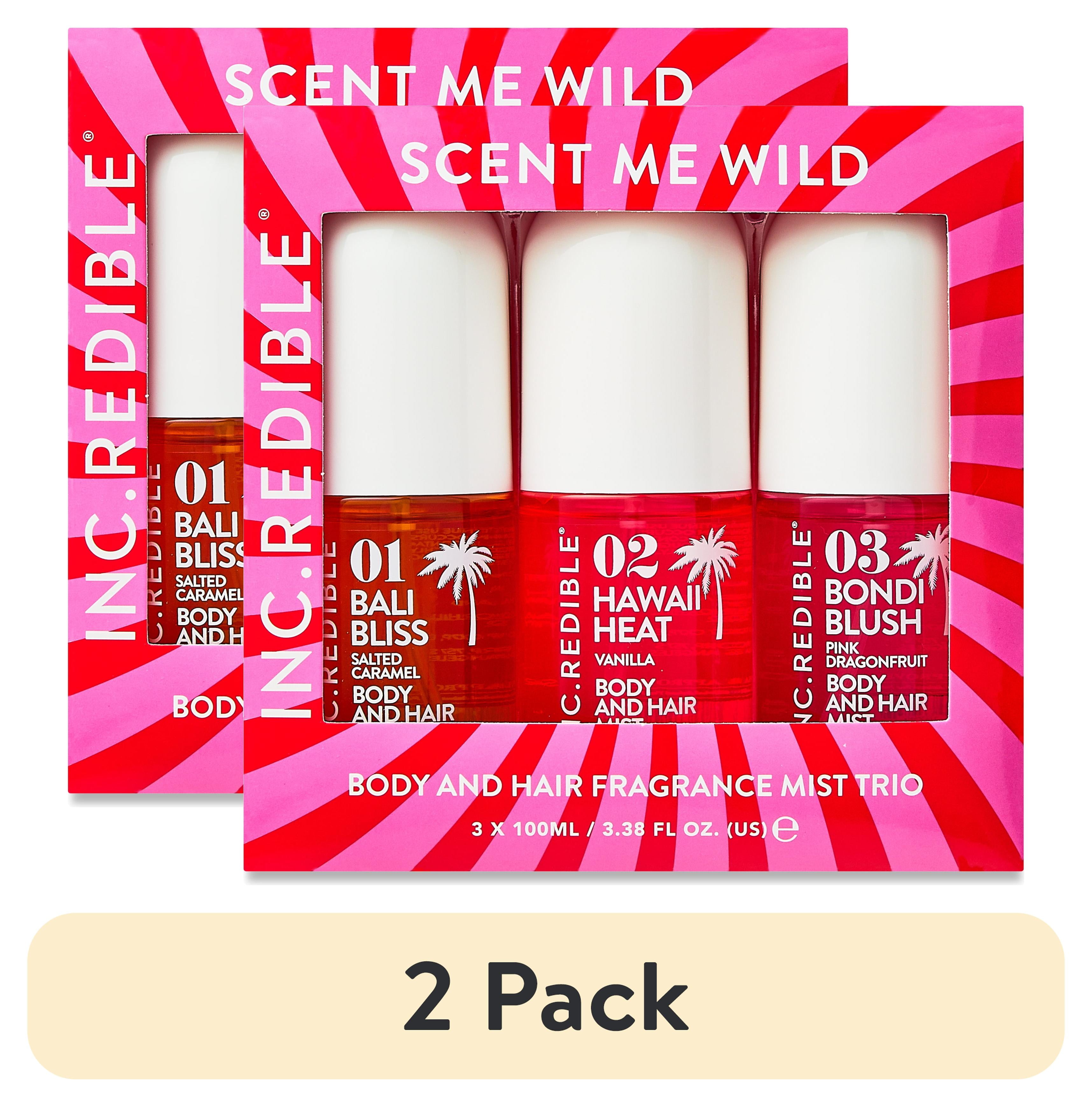 (2 pack) INC.redible Scent Me Wild Body & Hair Fragrance Mist Set, 3 Count