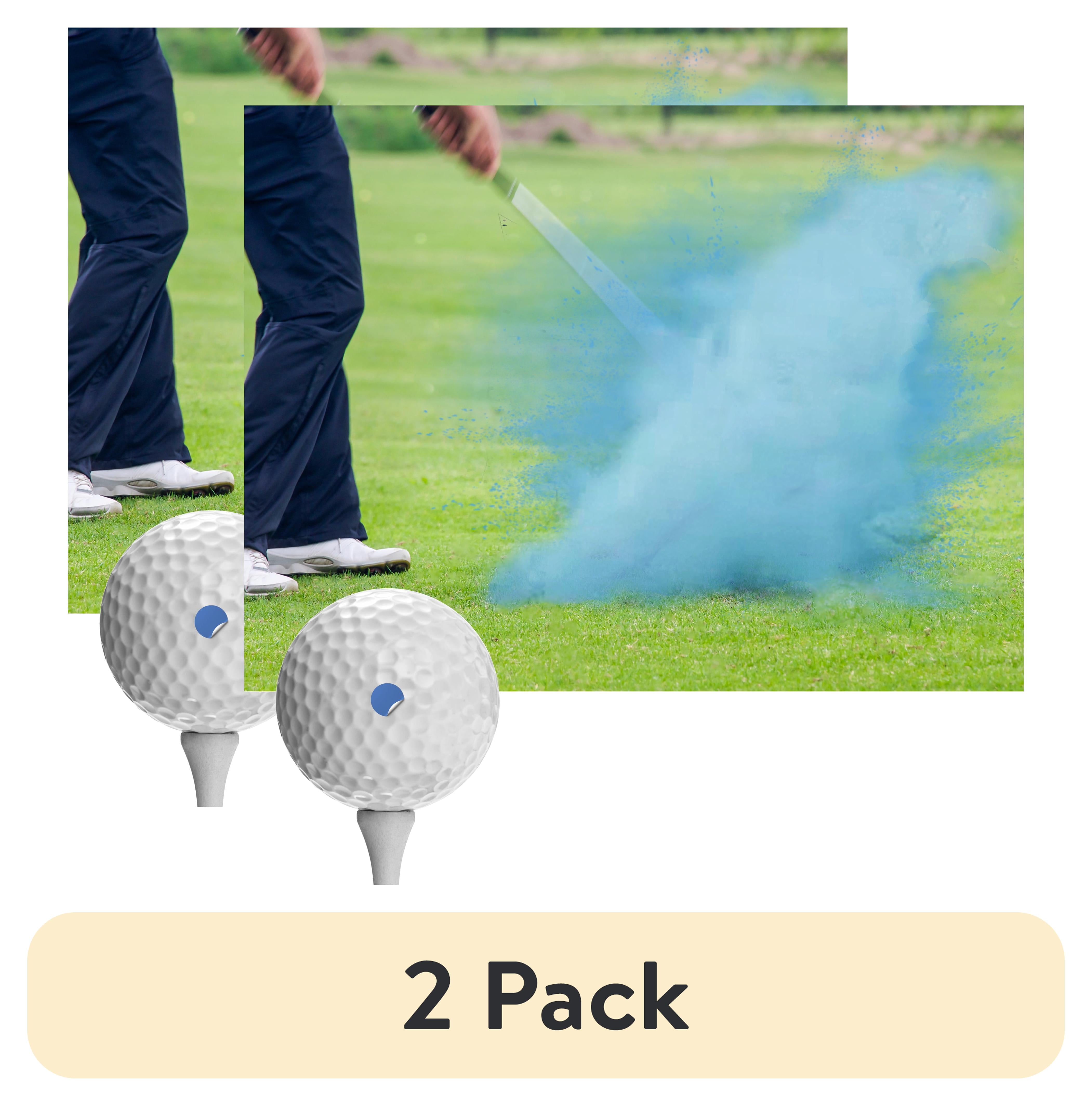 (2 pack) IZZO Golf Gender Reveal Golf Balls, 1 Blue and 1 Pink