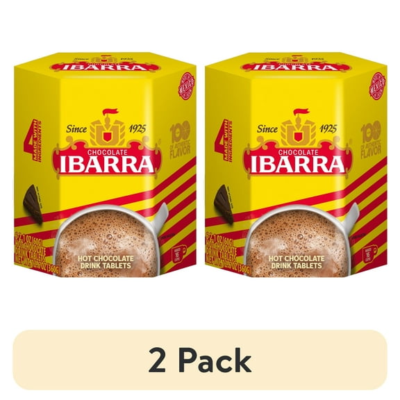 (2 pack) Ibarra Hot Chocolate Mix, Mexican Chocolate, 12.6 oz, 1 Count