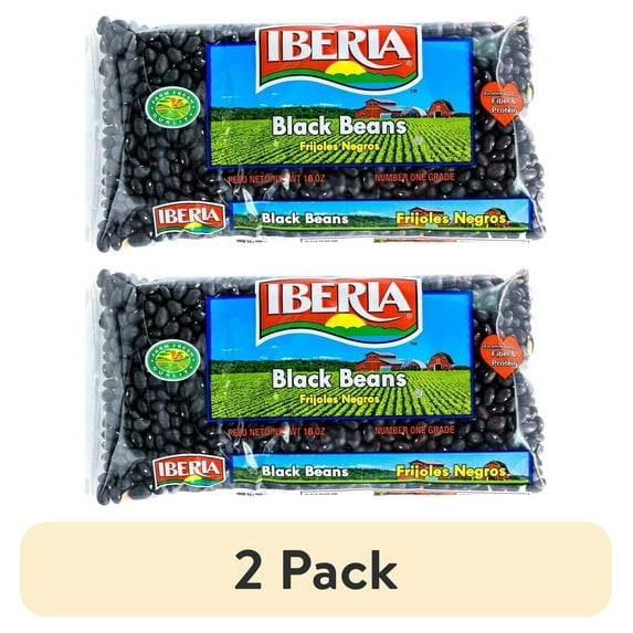 (2 pack) Iberia Black Beans, 16 oz
