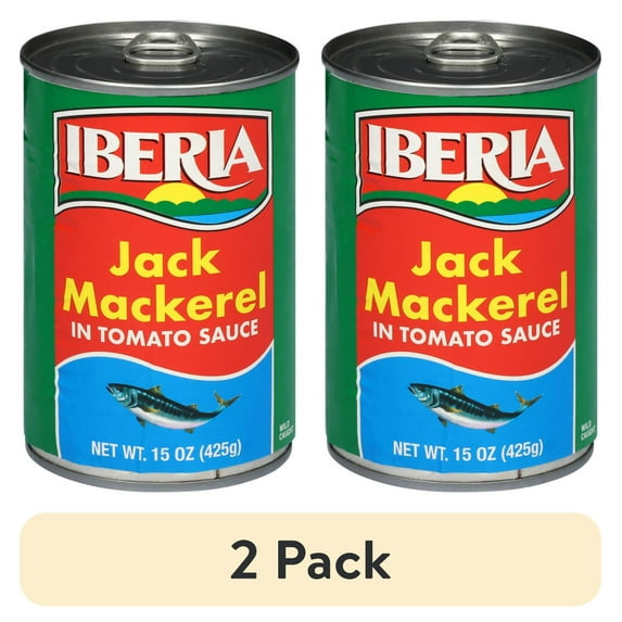 (2 pack) Iberia Jack Mackerel in Tomato Sauce 15 oz