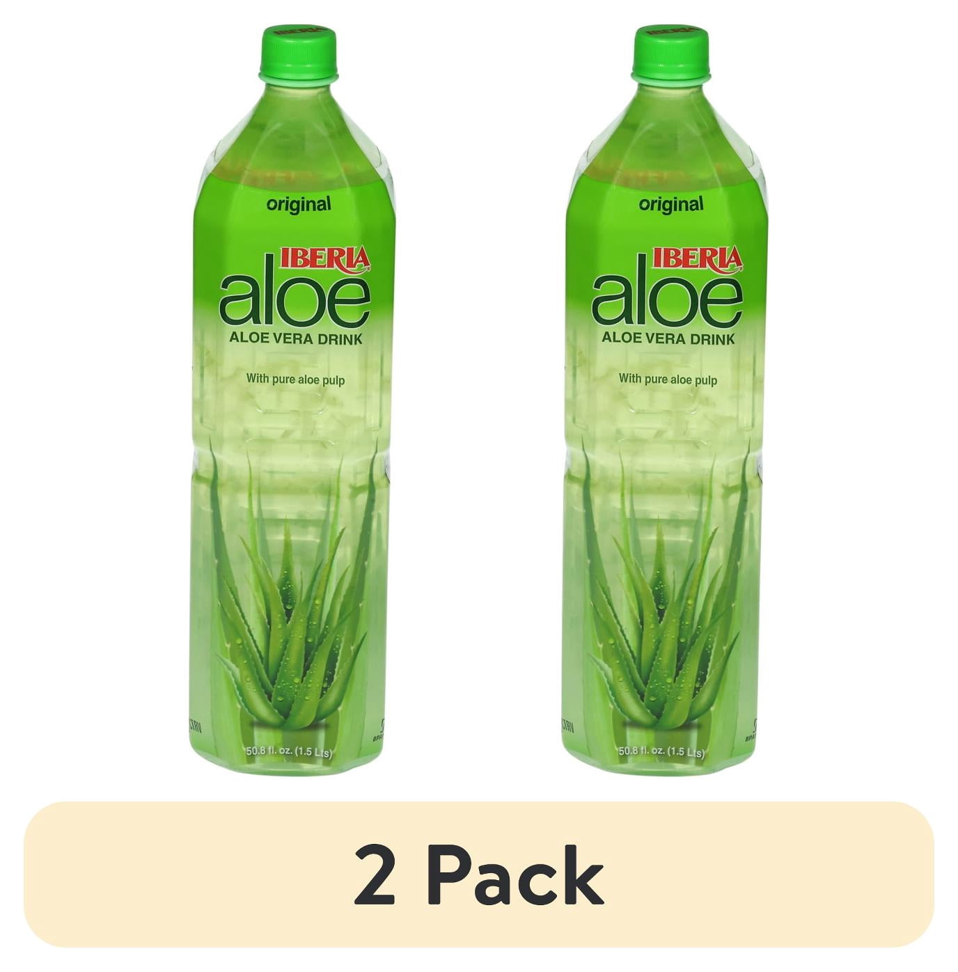 2 pack) Iberia Original Aloe Vera Drink with Pure Aloe Pulp 50.8 fl oz -  Walmart.com