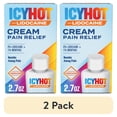 thumbnail image 1 of (2 pack) Icy Hot Lidocaine Pain Relief Cream, Numb Aggravated Nerves With Max Strength Lidocaine 4% and Menthol 1%, Fast-Acting Pain Relief for Minor Pain, Backaches, Sprains and Strains, 2.7 oz, 1 of 12