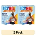 thumbnail image 1 of (2 pack) Icy Hot Lidocaine Pain Relief Patches, Numb Aggravated Nerves With Max Strength Lidocaine 4% and Menthol 1%, Fast-Acting Pain Relief for Minor Pain, Backaches, Sprains and Strains, 5 ct., 1 of 12