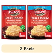 (2 pack) Idahoan Four Cheese Mashed Potatoes Family Size, 8 oz Pouch