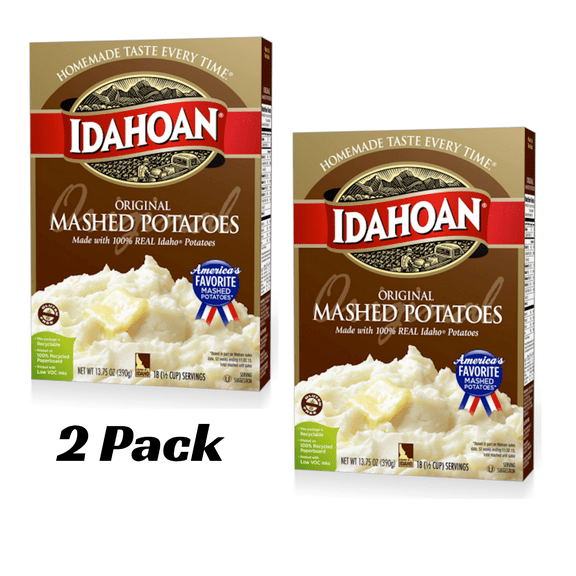 (2 pack) Idahoan Original Mashed Potatoes, 13.75 oz Box