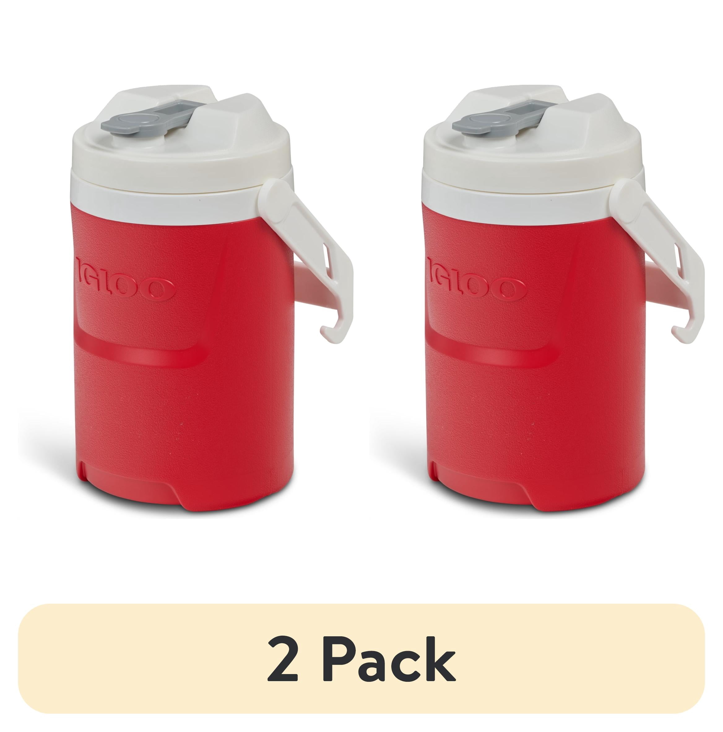 2 pack) Igloo 1/2 Gallon Sports Beverage Plastic Jug with Hooks
