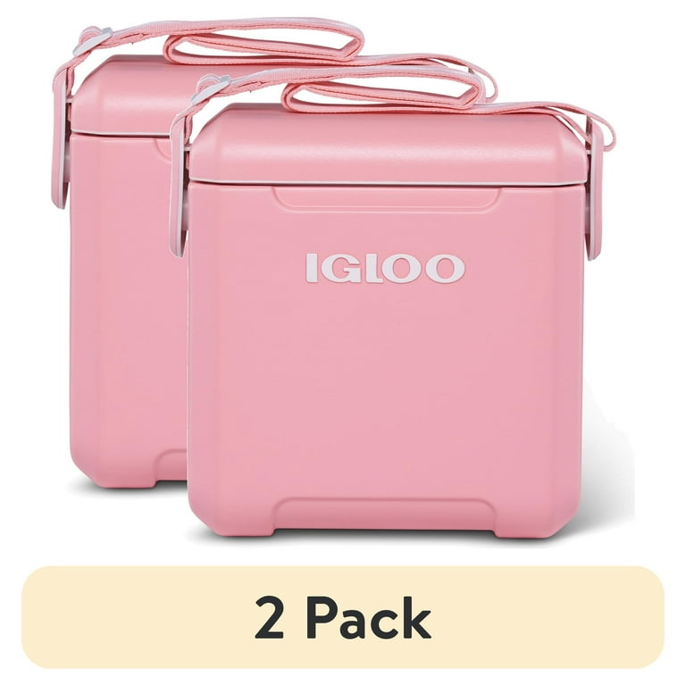 Igloo 11 QT Tag-A-Long Hard Sided Cooler Pink with Adjustable