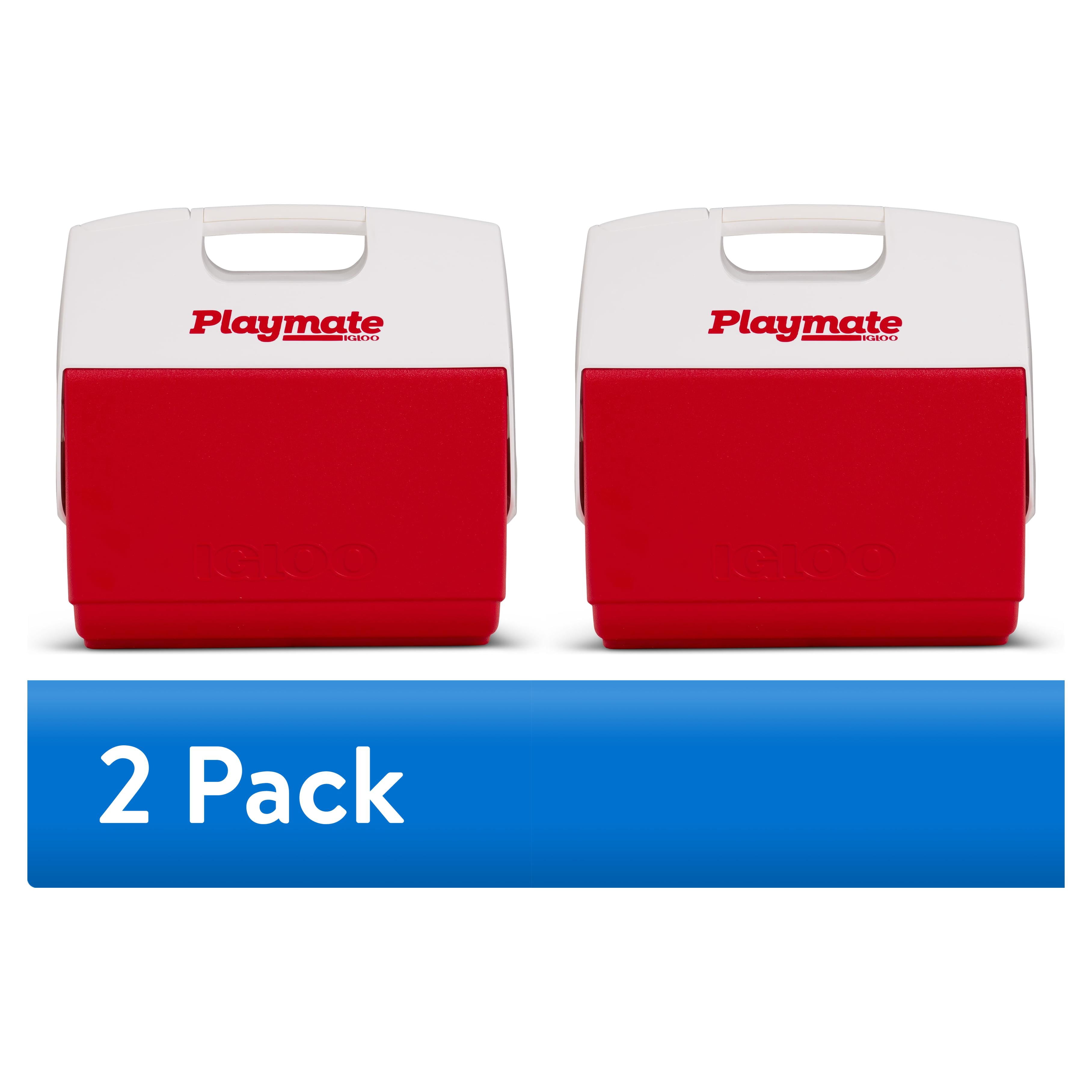(2 pack) Igloo 16 QT Playmate Elite Ice Chest Cooler,30 Can Capacity, Red