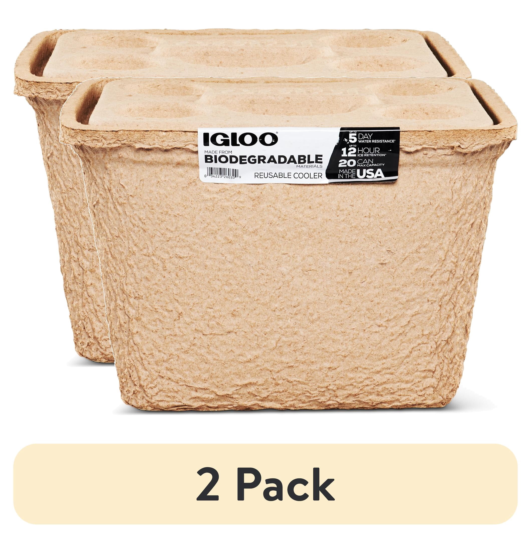 (2 pack) Igloo 16 Qt. RECOOL Reusable Ice Chest Cooler
