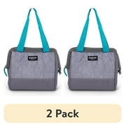 (2 pack) Igloo Leftover Tote Cooler Bag, 9 Can Capacity, Gray