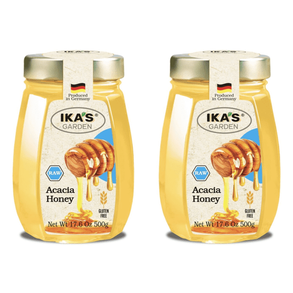 (2 pack) Ika's Garden Raw Acacia Honey