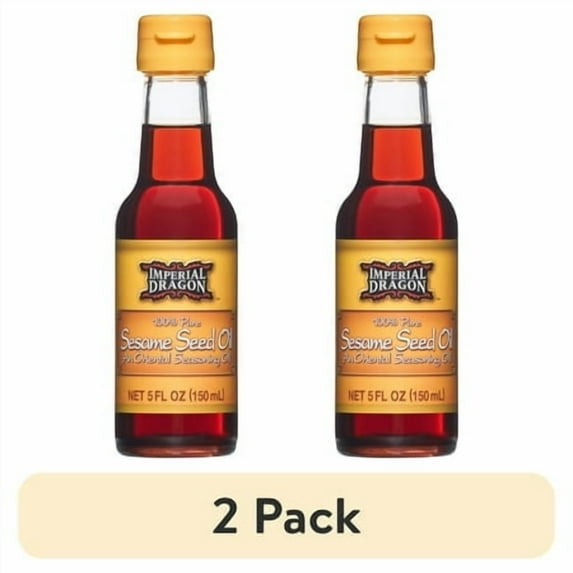 (2 pack) Imperial Dragon 100% Pure Sesame Seed Oil, 5 fl oz