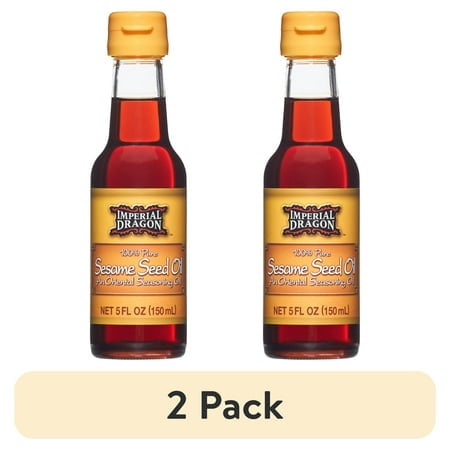 (2 pack) Imperial Dragon 100% Pure Sesame Seed Oil, 5 fl oz