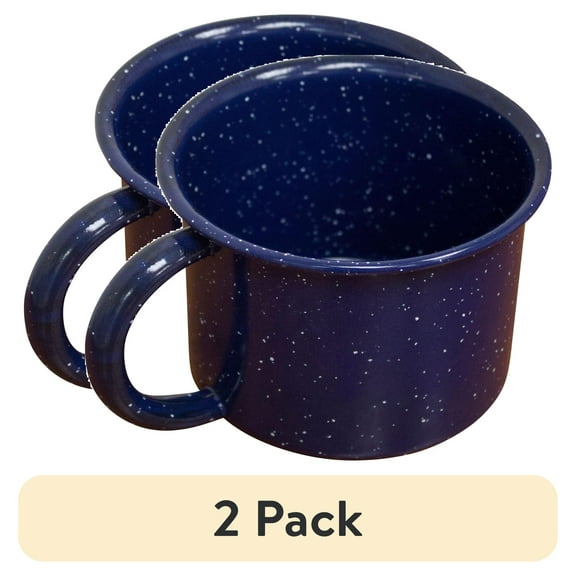 (2 pack) IMUSA  1.25qt Enamel Cooking Mug, Blue
