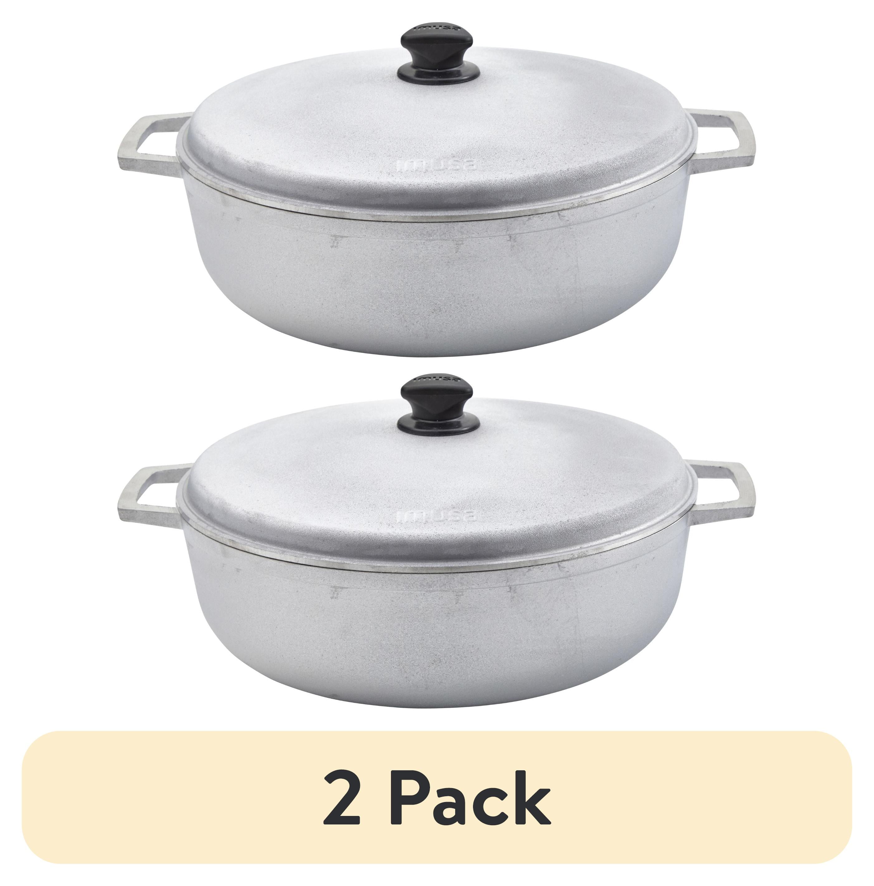 (2 pack) IMUSA 27qt Cast Aluminum Caldero - 50cm