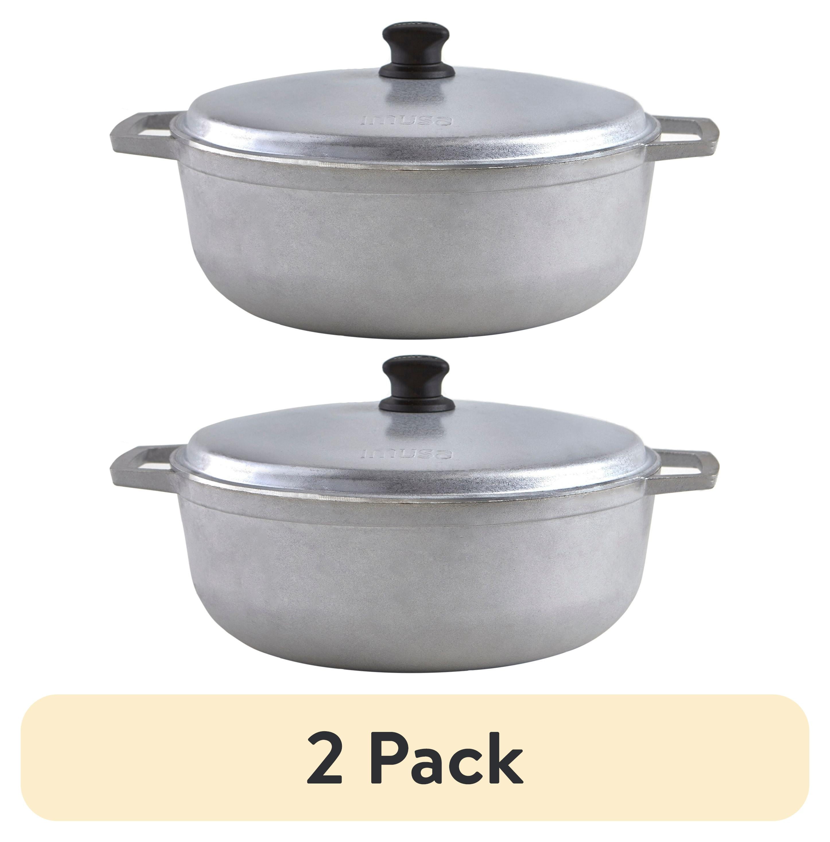 (2 pack) IMUSA 4.8qt Cast Aluminum Caldero - 26cm - Walmart.com
