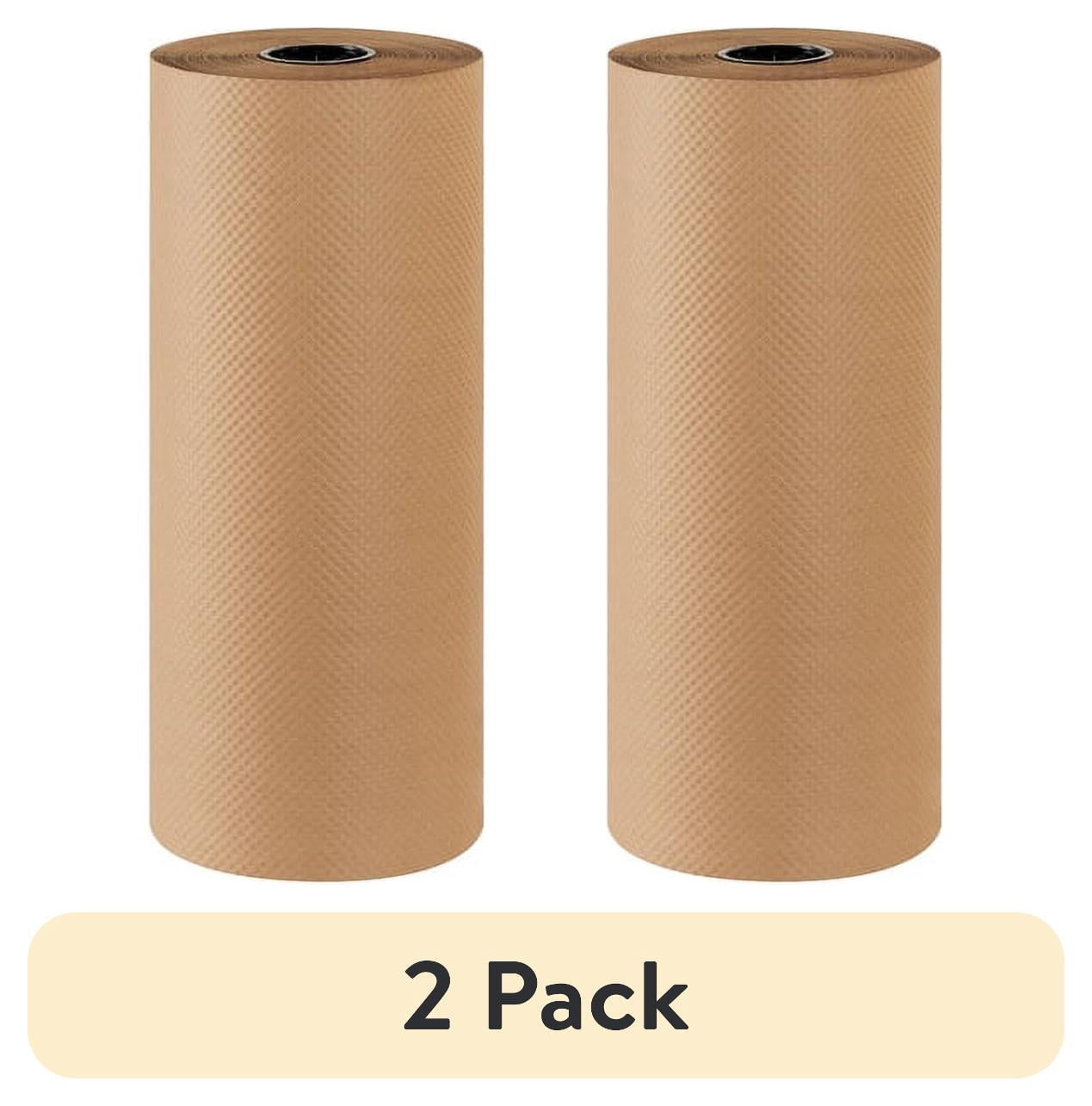 (2 pack) Box Partners Indented Kraft Paper Roll 60# 18" x 300' Kraft 1 ...