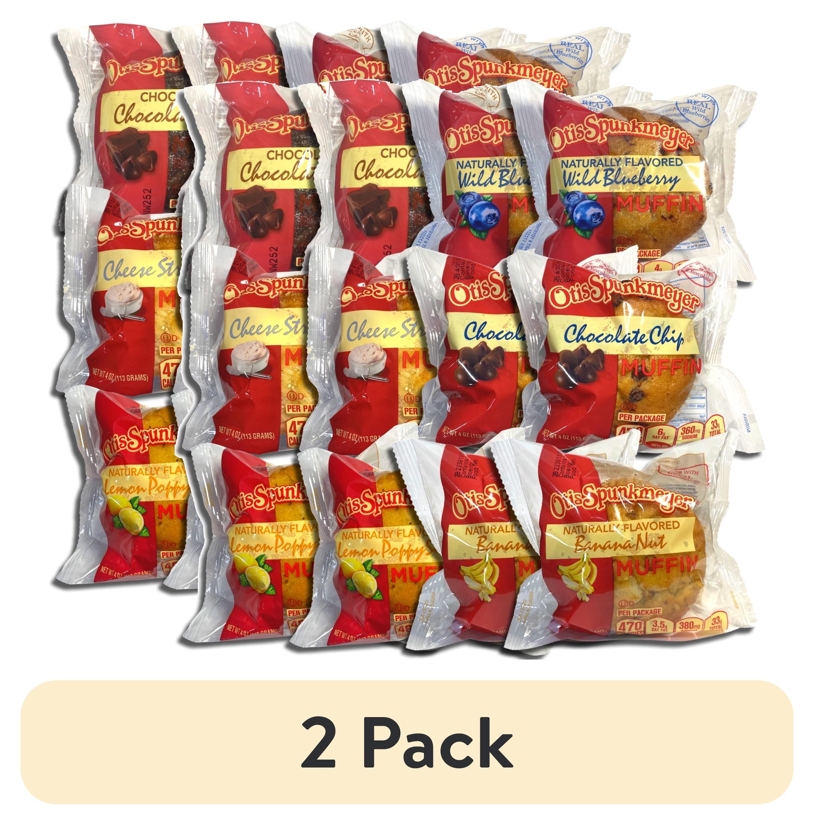 2 pack) Otis Spunkmeyer Muffins 6 Flavor Variety: Chocolate