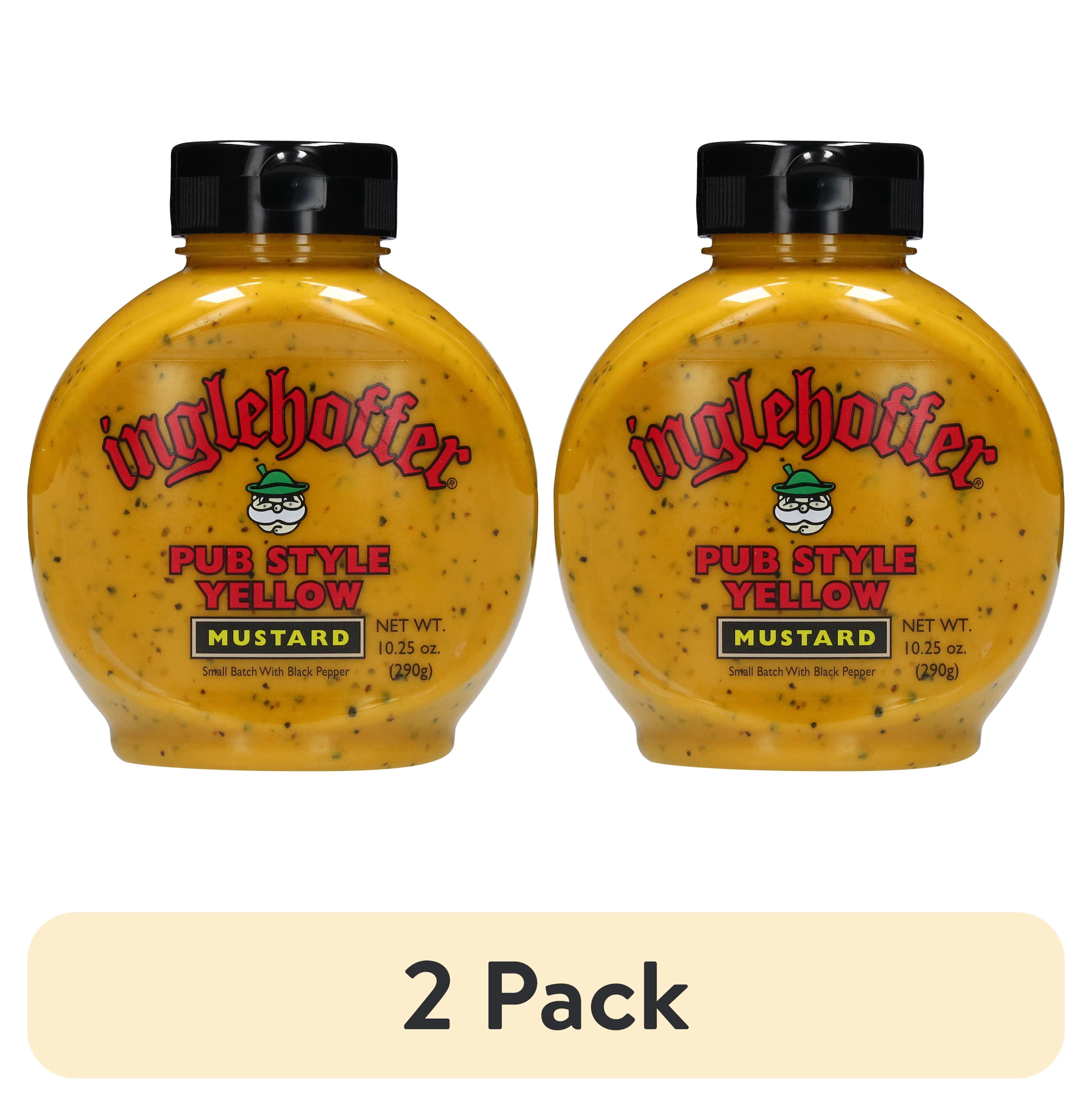 (2 pack) Inglehoffer Pub Style Yellow Mustard, 10.25 oz