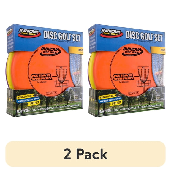 (2 pack) INNOVA Disc Golf DX plastic 3-Disc Set