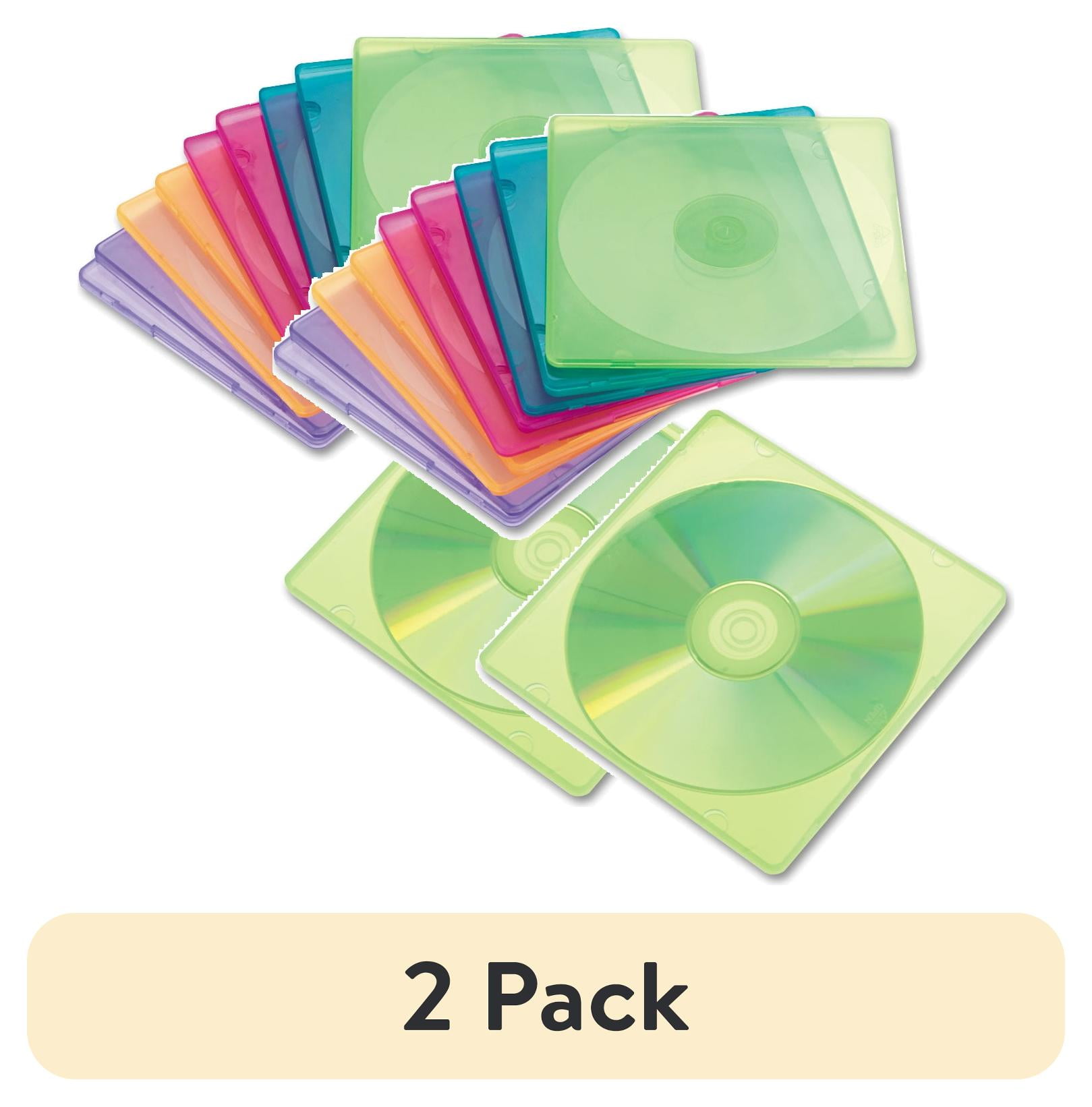 Innovera Slim CD Case, Translucent Polypropylene, Assorted