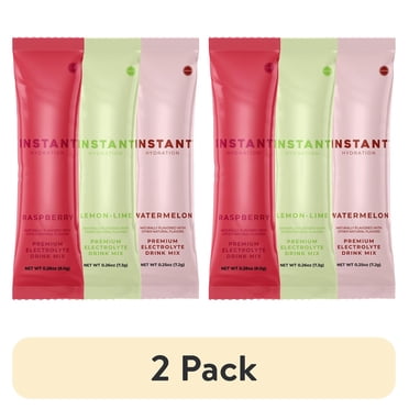 (2 pack) Instant Hydration Sugar Free Electrolyte Powder Variety Pack, 6 Sticks