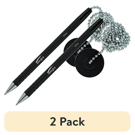 (2 pack) Integra, ITA38648, Antimicrobial Rubber Barrel Counter Pen, 1 Each