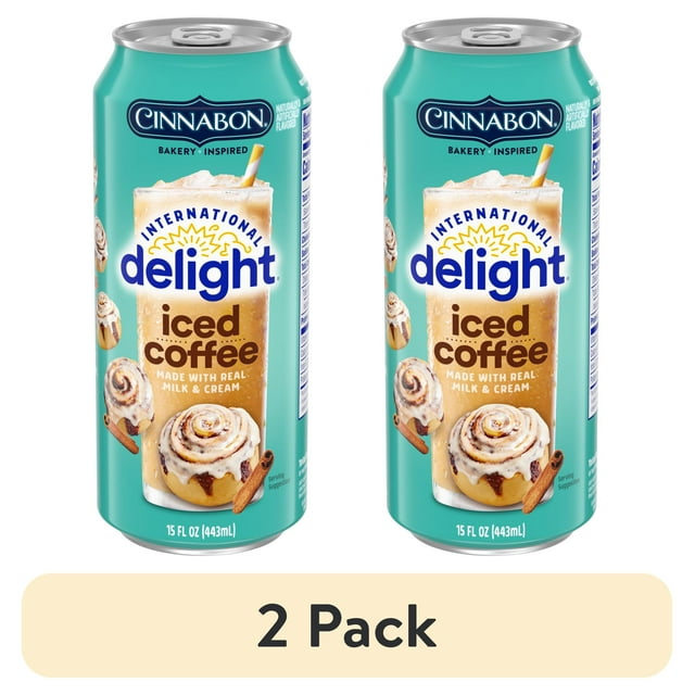 (2 pack) International Delight Cinnabon(R) Iced Coffee, 15 fl oz