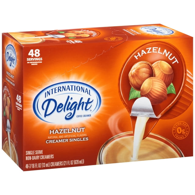 (2 pack) International Delight Hazelnut Creamer, 48 Ct (2 Pack)
