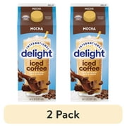 (2 pack) International Delight Ready to Drink Mocha Iced Coffee, 64 fl oz Carton