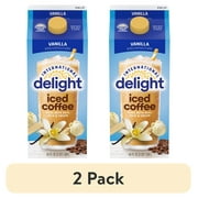 (2 pack) International Delight Ready to Drink Vanilla Iced Coffee, 64 fl oz Carton