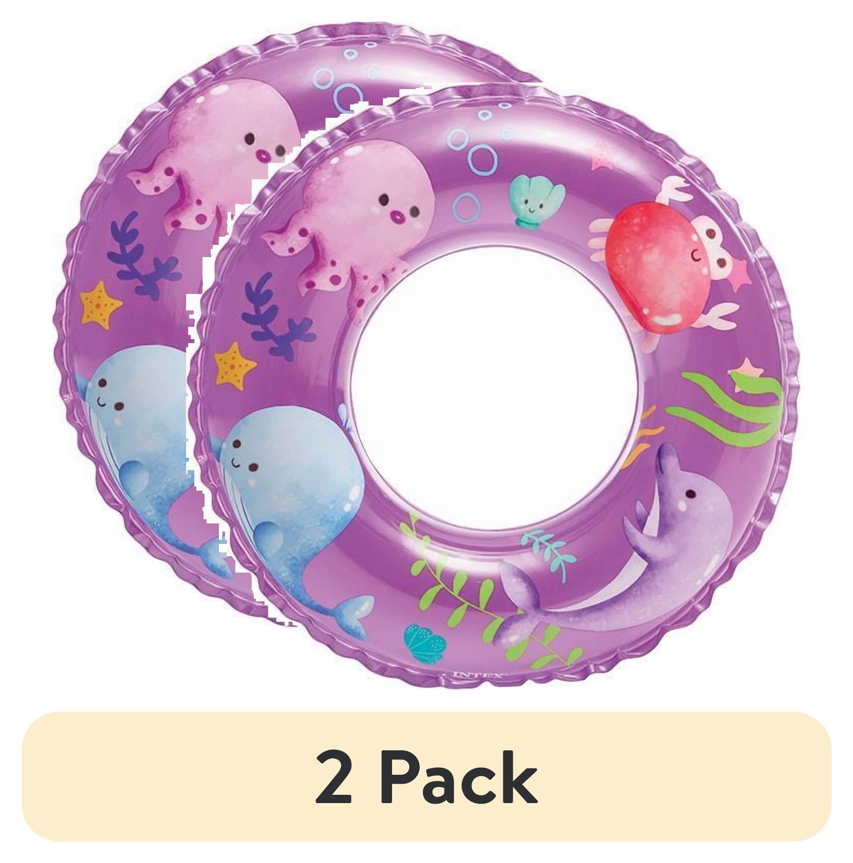 (2 pack) Intex 24" Inflatable Transparent Ring