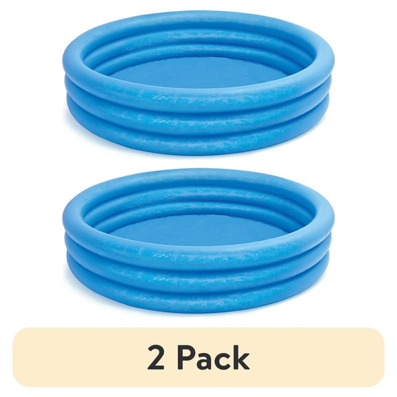 (2 pack) Intex Crystal Blue Inflatable Pool, 58" x 13"