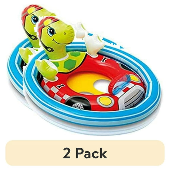 (2 pack) Intex Inflatable See Me Sit Pool Ride for Age 3-4 (Colors/Styles Vary), Great Fun Summer Float for Kids