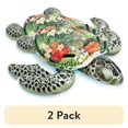 thumbnail interactive-video image 1 of (2 pack) Intex Sea Turtle Ride-On Pool Float with Realistic Design, 1 of 7
