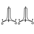 thumbnail image 1 of (2 pack)Iron Display Stand, Black Iron Easel Plate Display Photo Holder Stand, Cookbooks, 1 of 7
