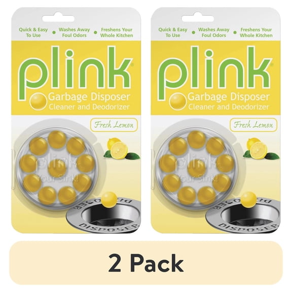 (2 pack) Iron Out Plink Lemon Garbage Disposer Cleaner (1 pack of 10)